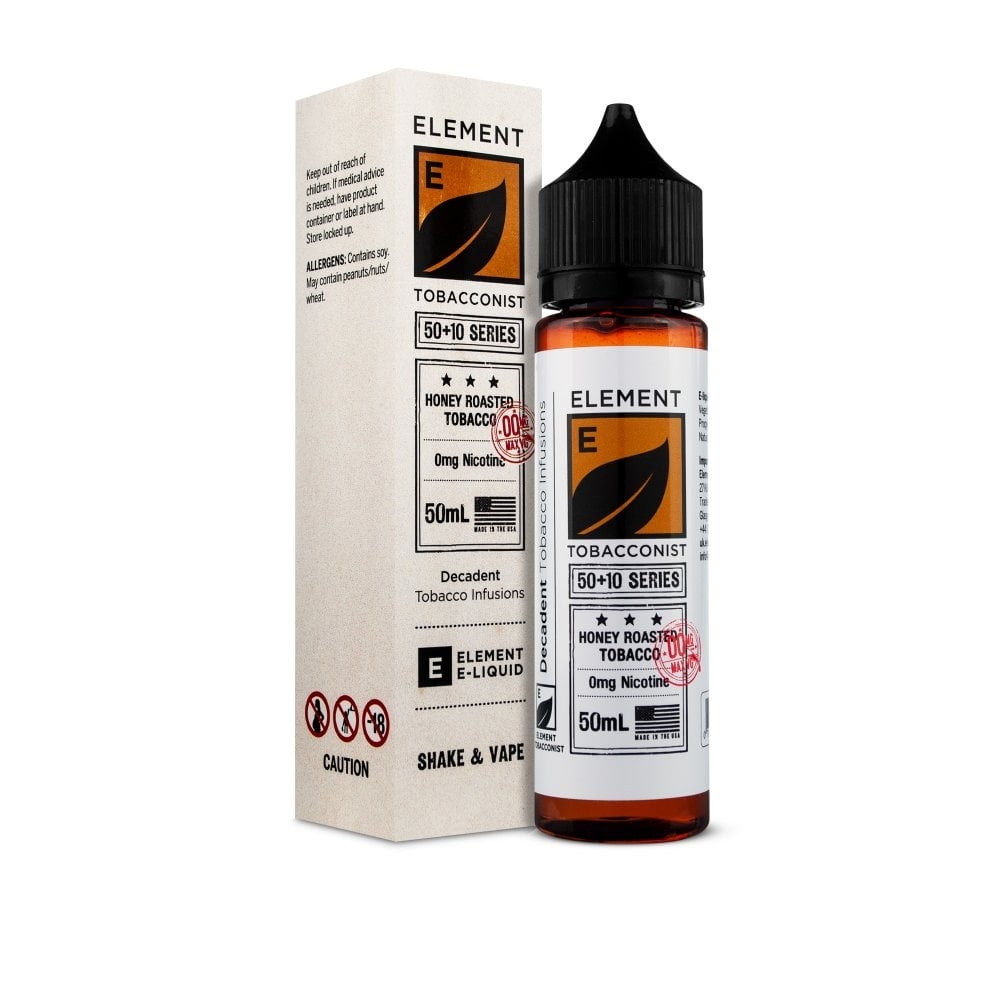 ELEMENT Honey Roasted Tobacco-50ml Shortfill-0 mg