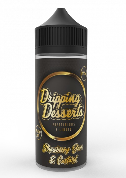 Dripping Desserts Strawberry Jam & Custard-100ml Shortfill