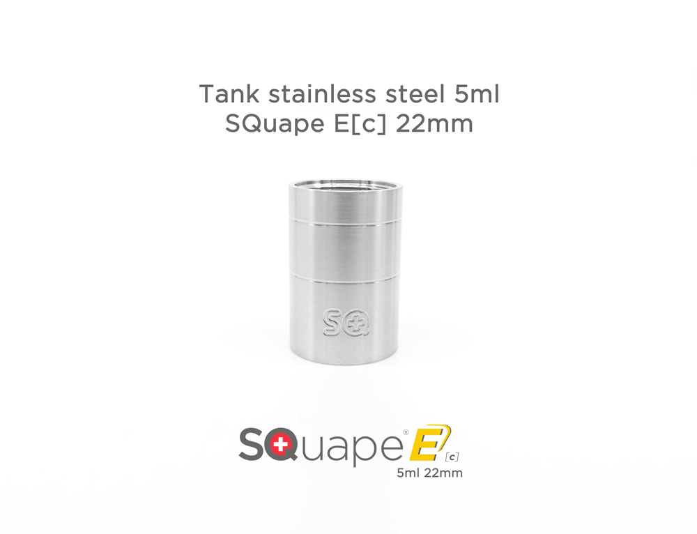 Stattqualm Tank Edelstahl SQuape E[c] 22mm 5ml-5ml