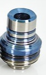 Koncio Mods Billet Box Titanium Drip Tip V2-Blue-Silver