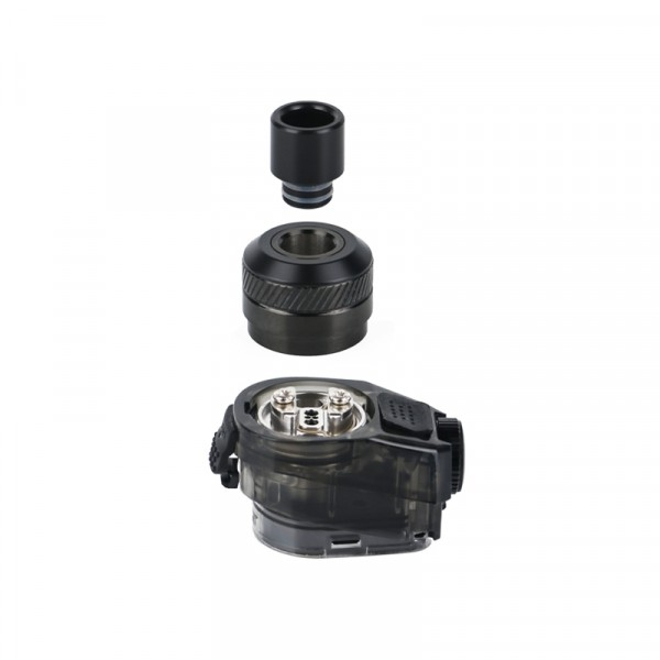 Geekvape Aegis Boost RBA Pod Ansicht Pod, Top Cap und Mundstück
