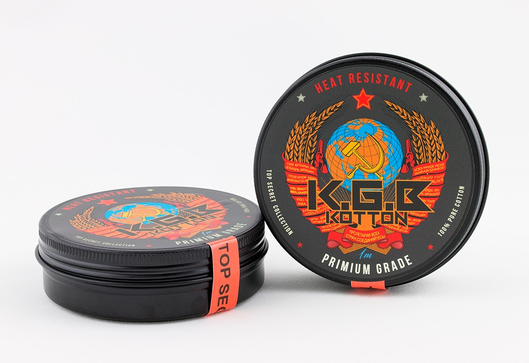 K.G.B. Kotton Ansicht Dose K.G.B. Kotton