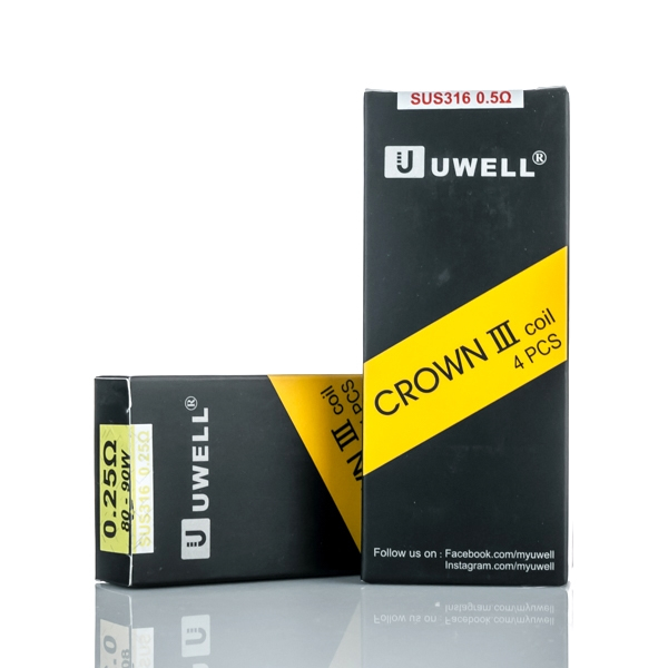 Uwell Crown 3 Coils 0.25ohm and 0.5ohm Uwell Crown 3 Coils