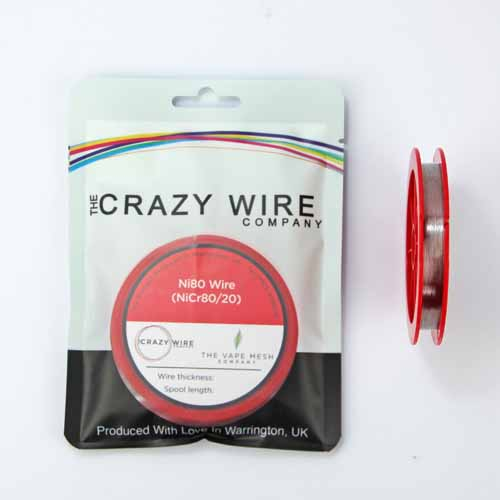 Crazy Wire Company Ni80 Draht-Ni80 0,25mm