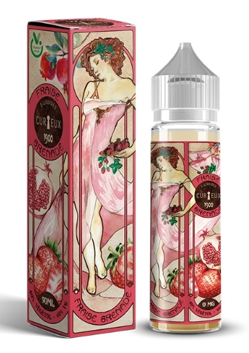 Curieux 1900 Fraise Grenade Ansicht Flasche Curieux 1900 Fraise Grenade-50 ml